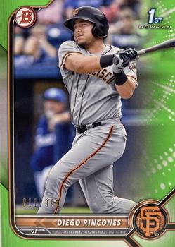 2022 Bowman - Prospects Neon Green #BP-65 Diego Rincones Front