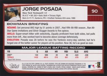 2022 Bowman - Bowman Buyback Autographs #90 Jorge Posada Back