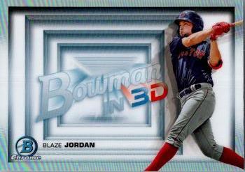 2022 Bowman - Bowman in 3D #B3D-7 Blaze Jordan Front