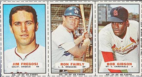 1967 Bazooka - Panels #19/20/21 Jim Fregosi / Ron Fairly / Bob Gibson Front