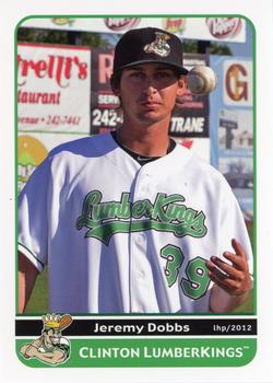 2012 Grandstand Clinton LumberKings Update 1 #NNO Jeremy Dobbs Front