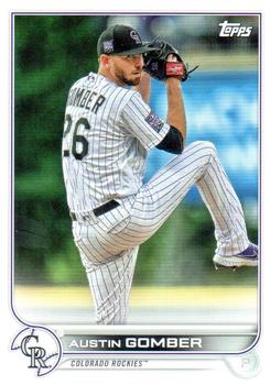 2022 Topps Colorado Rockies #COL-8 Austin Gomber Front