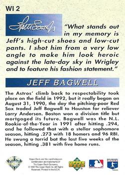1993 Upper Deck - Iooss Collection #WI 2 Jeff Bagwell Back
