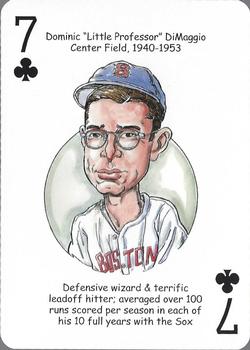 2008 Hero Decks Boston Red Sox Baseball Heroes Playing Cards #7♣ Dom DiMaggio Front