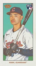 2022 Topps 206 - Sweet Caporal Back #NNO Steven Kwan Front