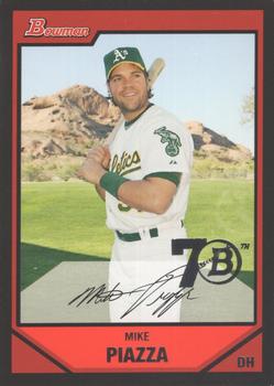 2017 Bowman - Bowman Buybacks 2007 Bowman Stamped Silver #120 Mike Piazza Front