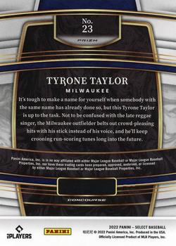 2022 Panini Select - Scope #23 Tyrone Taylor Back