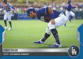 2022 Topps Now Road to Opening Day Los Angeles Dodgers - Blue #OD-410 Chris Taylor Front