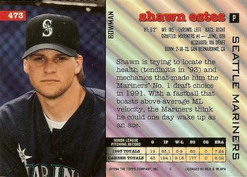 1994 Bowman #473 Shawn Estes Back
