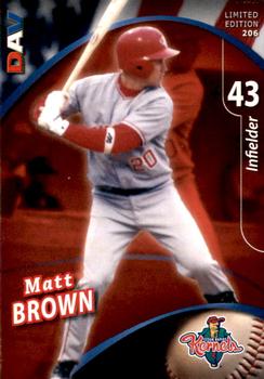 2009 DAV Minor League #206 Matt Brown Front