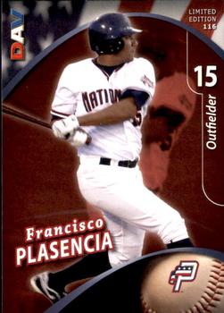 2009 DAV Minor League #116 Francisco Plasencia Front