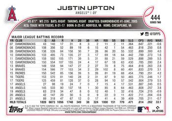 2022 Topps - All-Star Game Stamped #444 Justin Upton Back