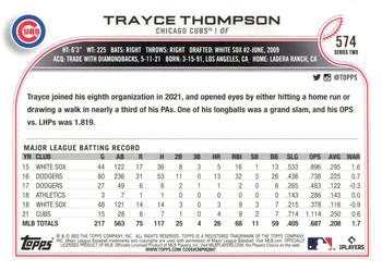 2022 Topps - All-Star Game Stamped #574 Trayce Thompson Back