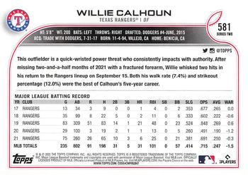 2022 Topps - All-Star Game Stamped #581 Willie Calhoun Back