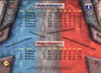 1994 Bowman's Best #100 Roger Clemens / Scott Ruffcorn Back