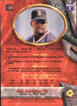 1994 Bowman's Best - Refractors #80 Mo Vaughn Back