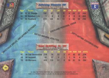 1994 Bowman's Best - Refractors #96 Ken Griffey Jr. / Johnny Damon  Back