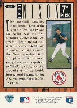 1994 Collector's Choice #25 Trot Nixon Back