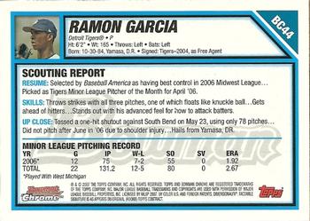 2007 Bowman - Chrome Prospects #BC44 Ramon E. Garcia Back