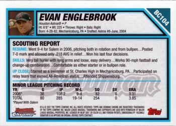 2007 Bowman - Chrome Prospects #BC104 Evan Englebrook Back
