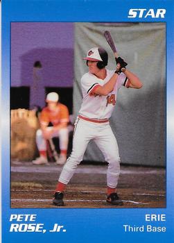 1989 Star Erie Orioles - Platinum #22 Pete Rose, Jr. Front