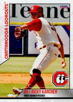 2022 Choice Chattanooga Lookouts #15 Ricky Karcher Front