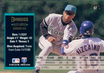 1994 Donruss #97 Alex Arias Back