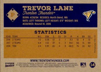 2019 Choice Trenton Thunder #14 Trevor Lane Back