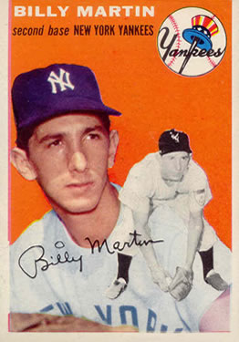 1954 Topps #13 Billy Martin Front