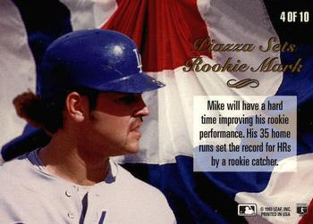 1994 Donruss - Spirit of the Game #4 Mike Piazza  Back