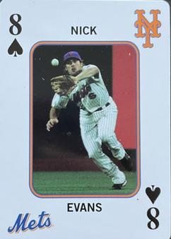 2011 New York Mets Playing Cards #8♠ Nick Evans Front