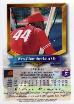 1994 Finest #123 Wes Chamberlain Back