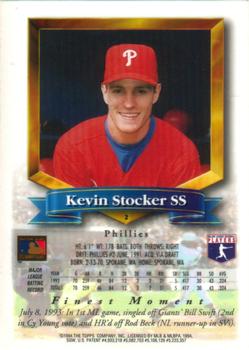1994 Finest #2 Kevin Stocker Back
