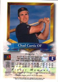 1994 Finest #358 Chad Curtis Back