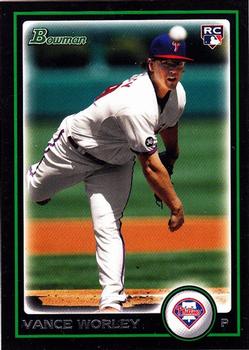 2010 Bowman Draft Picks & Prospects #BDP28 Vance Worley  Front