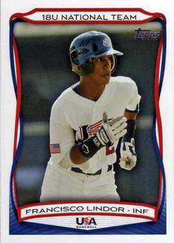2010 Topps USA Baseball #USA-5 Francisco Lindor  Front