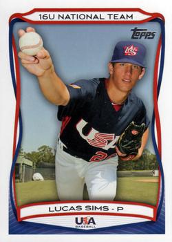 2010 Topps USA Baseball #USA-63 Lucas Sims  Front