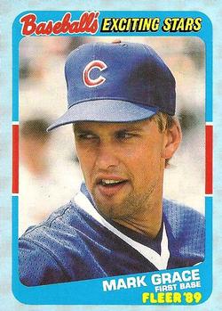 1989 Fleer Baseball's Exciting Stars #17 Mark Grace Front