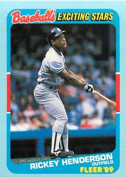 1989 Fleer Baseball's Exciting Stars #21 Rickey Henderson Front