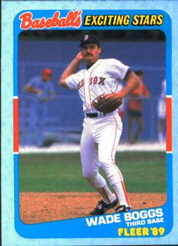 1989 Fleer Baseball's Exciting Stars #2 Wade Boggs Front