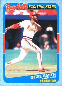 1989 Fleer Baseball's Exciting Stars #38 Ozzie Smith Front