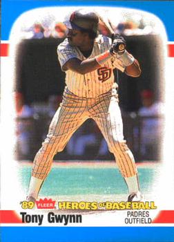 1989 Fleer Heroes of Baseball #20 Tony Gwynn Front