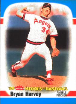 1989 Fleer Heroes of Baseball #21 Bryan Harvey Front
