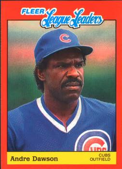 1989 Fleer League Leaders #12 Andre Dawson Front