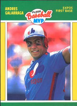 1989 Fleer Baseball MVPs #12 Andres Galarraga Front
