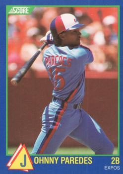 1989 Score Hottest 100 Rising Stars #27 Johnny Paredes Front