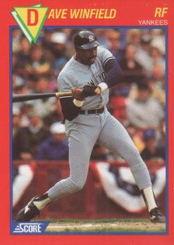 1989 Score Baseball's 100 Hottest Players #3 Dave Winfield Front
