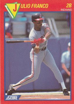 1989 Score Baseball's 100 Hottest Players #36 Julio Franco Front