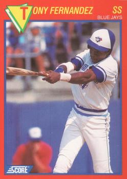 1989 Score Baseball's 100 Hottest Players #53 Tony Fernandez Front