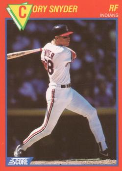 1989 Score Baseball's 100 Hottest Players #6 Cory Snyder Front